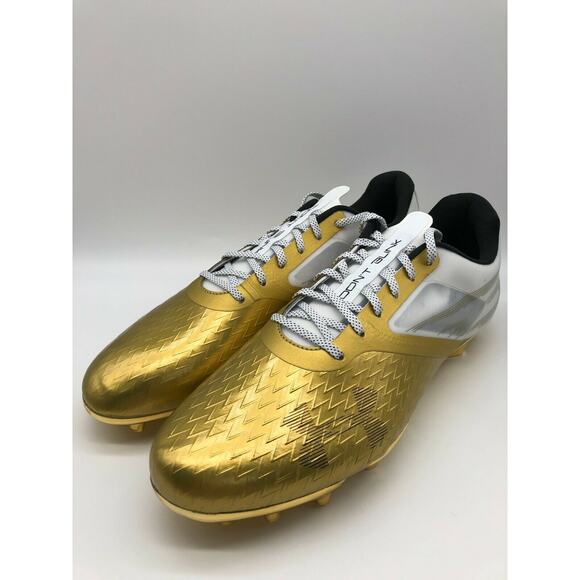 Under Armour Mens Blur Lux LE Black History Month Gold Cleats 3023378-901 Sz 16 - Picture 7 of 12